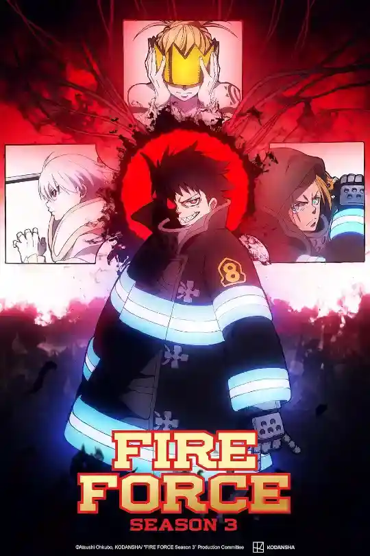 Fire Force (Season 1 – 3) [S03 E20 Added] {Hindi-English-Japanese} Anime Series WeB-DL